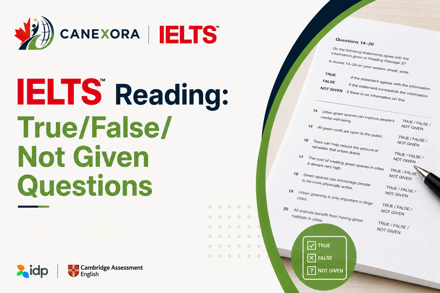 IELTS Reading: True/False/Not Given Questions